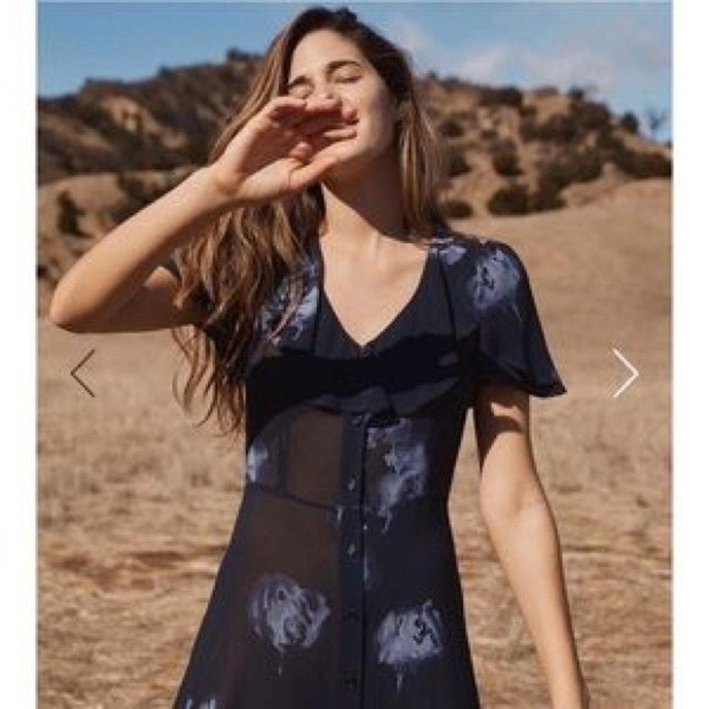 Christy Dawn Daisy Dress in Midnight Rose XS | Orig. $209